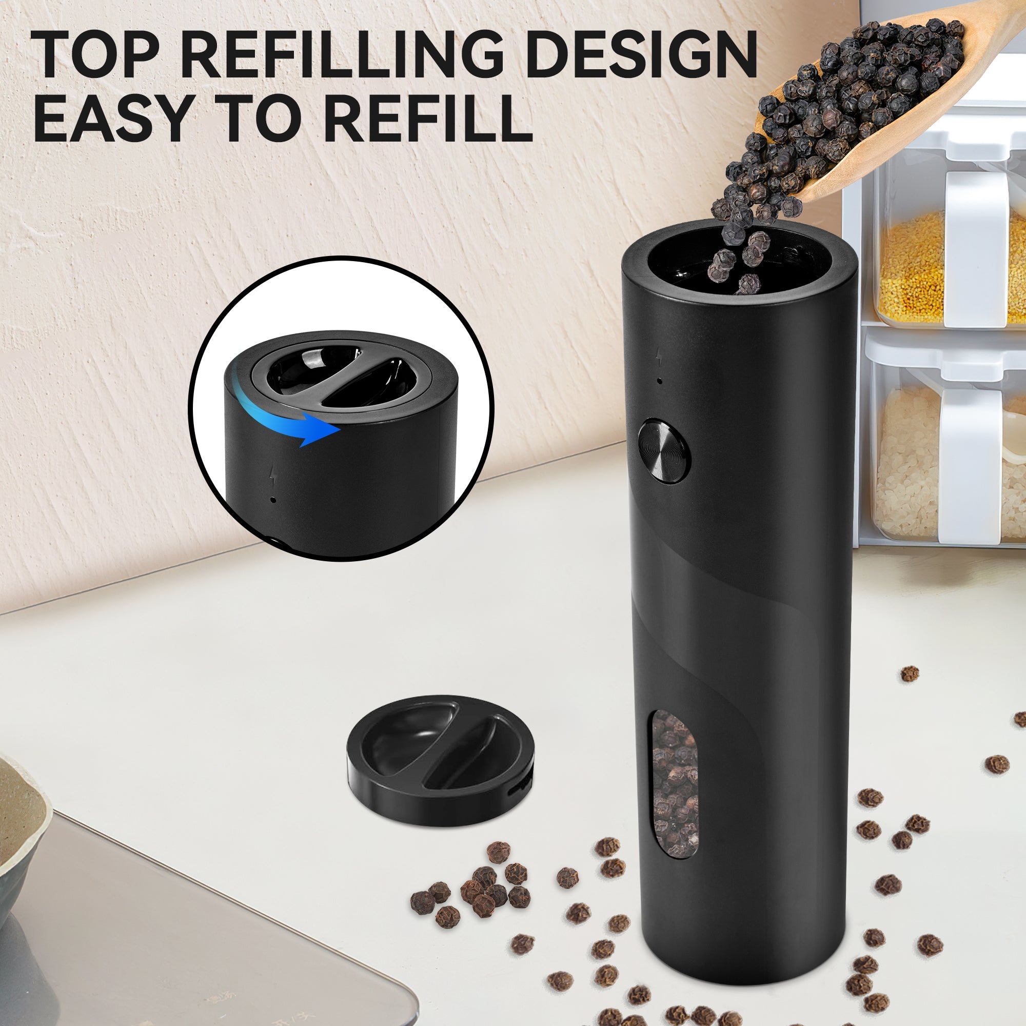 Electric Salt and Pepper Grinder