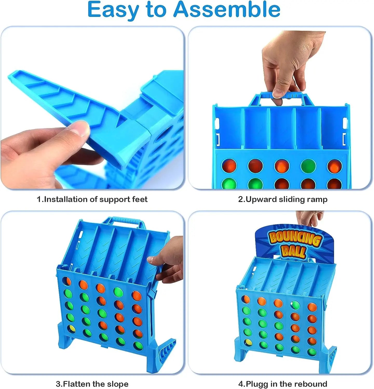 Bounce & Connect 4 | Fast-Paced Family Party Board Game 🔴🔵