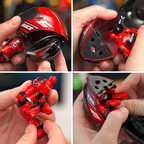 Articulated Racing Biker Figure with Opening Helmet 🏍️