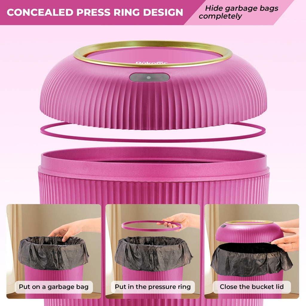 Smart Sensor Trash Can for Small Kitchen and Bathroom