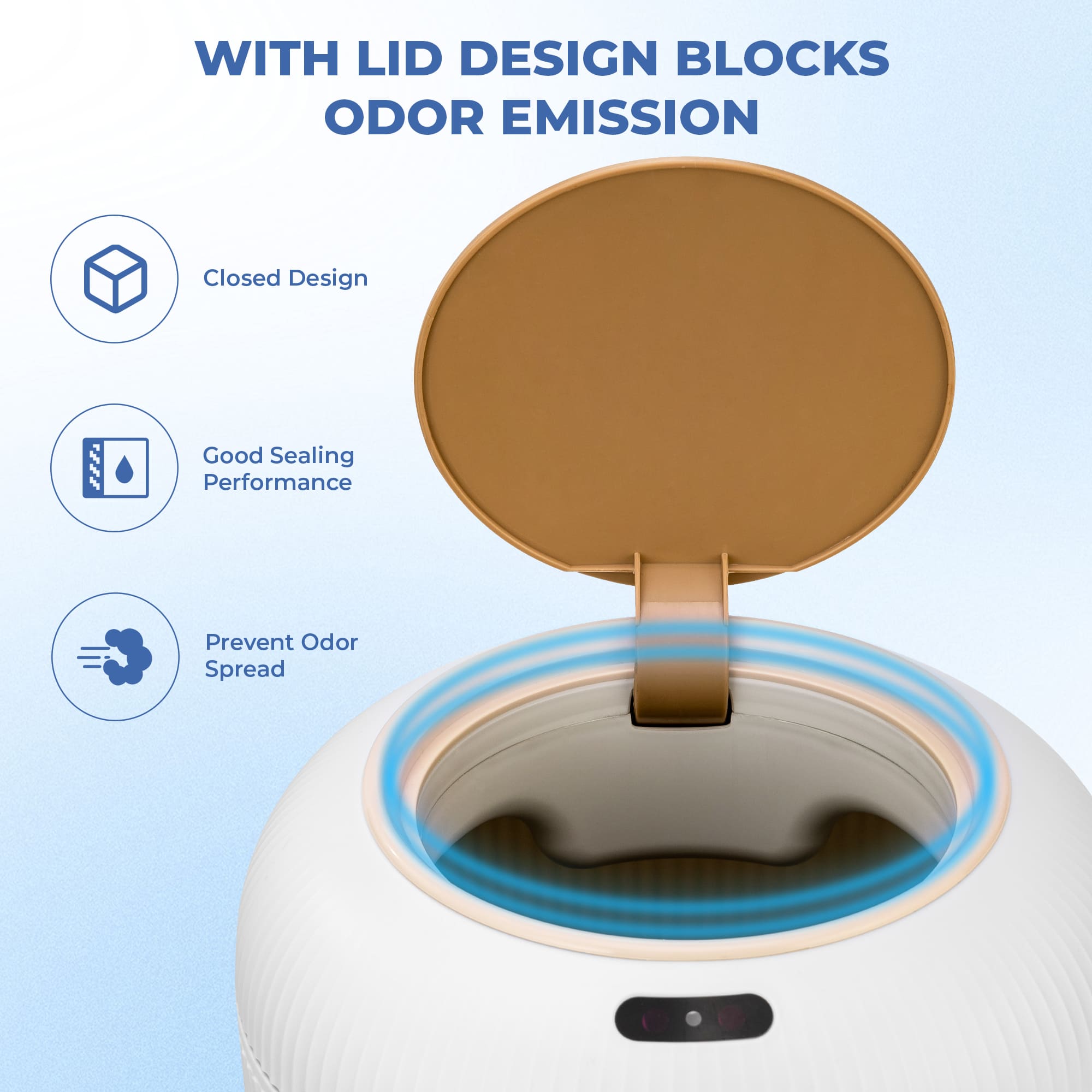 Smart Sensor Trash Can for Small Kitchen and Bathroom