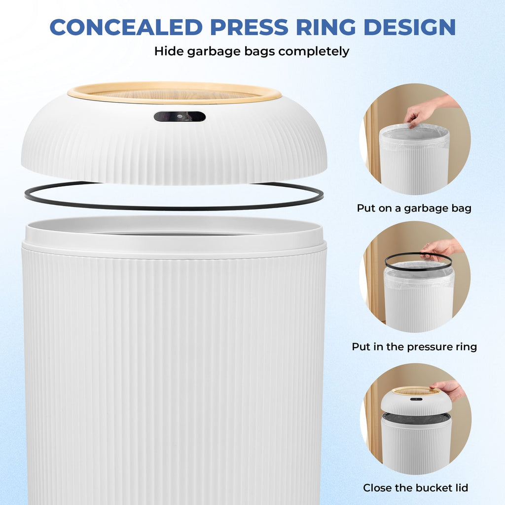 Smart Sensor Trash Can for Small Kitchen and Bathroom