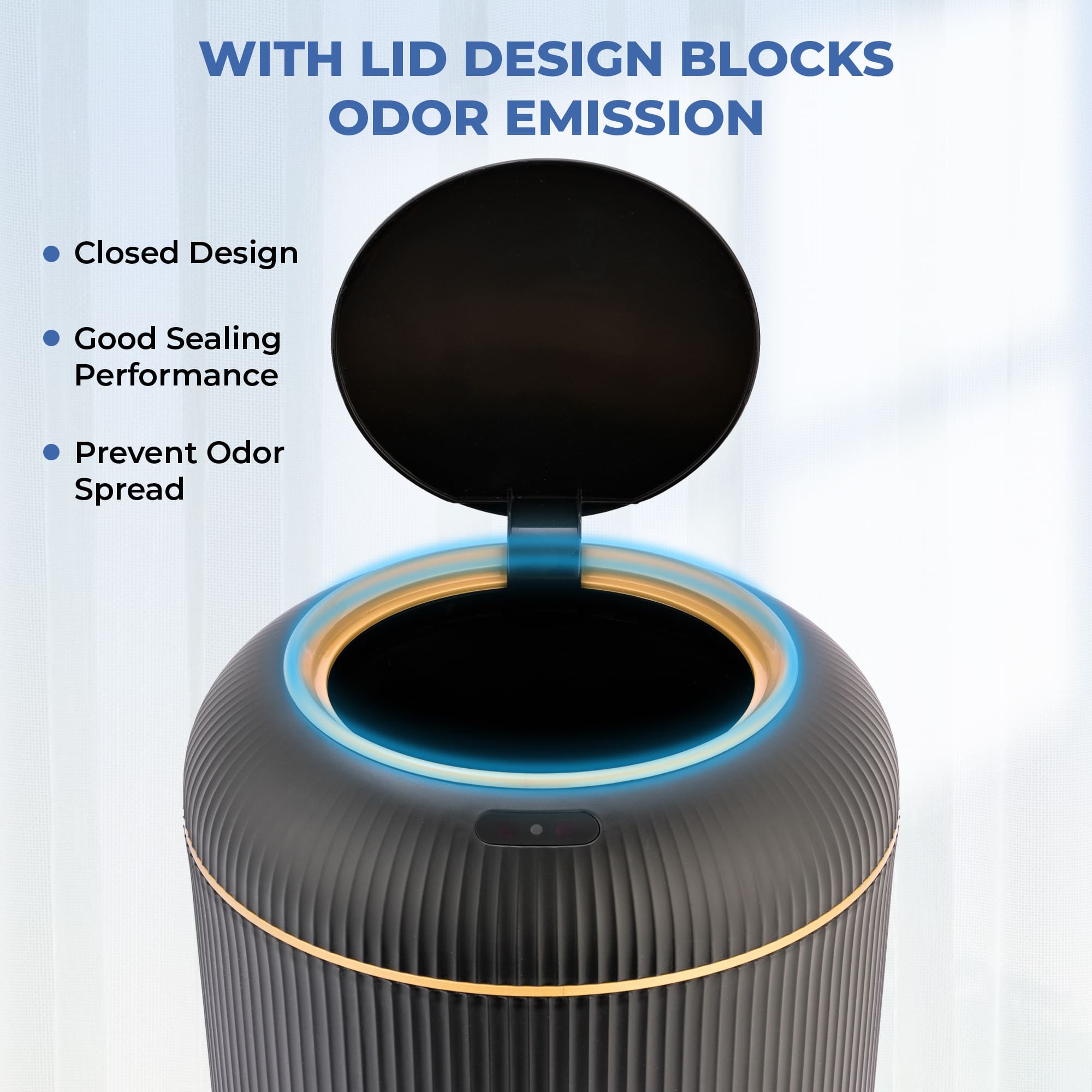 Smart Sensor Trash Can for Small Kitchen and Bathroom