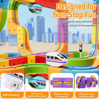 Anti-Gravity Train Set | 3D Flexible Race Track System 🚂