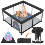 All-in-One Foldable Baby Playpen with Mat & 50 Ocean Balls 👶✨
