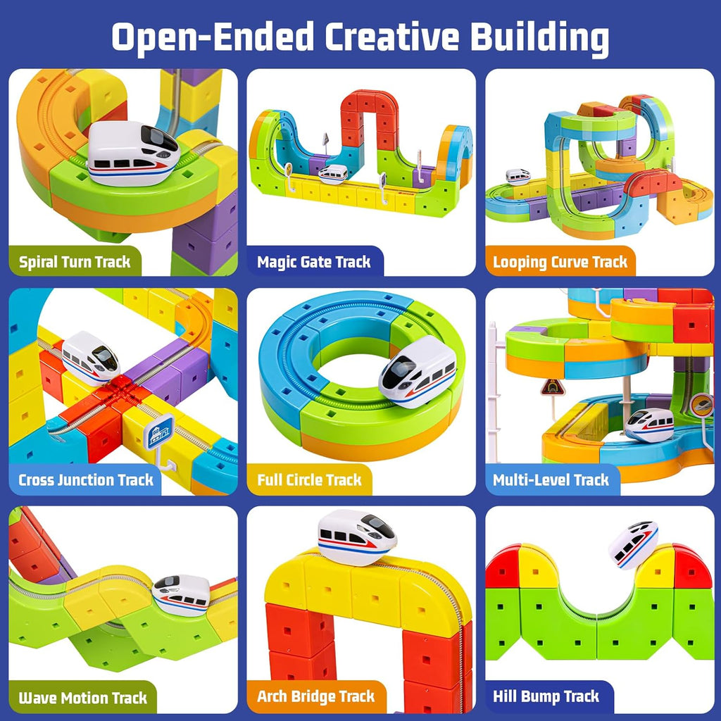 Anti-Gravity Train Set | 3D Flexible Race Track System 🚂