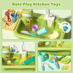 Kids Kitchen Play Sink | Running Water & Dishwasher Toy 💧