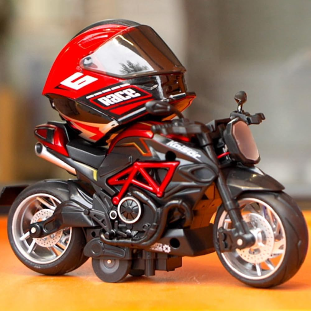 Articulated Racing Biker Figure with Opening Helmet 🏍️