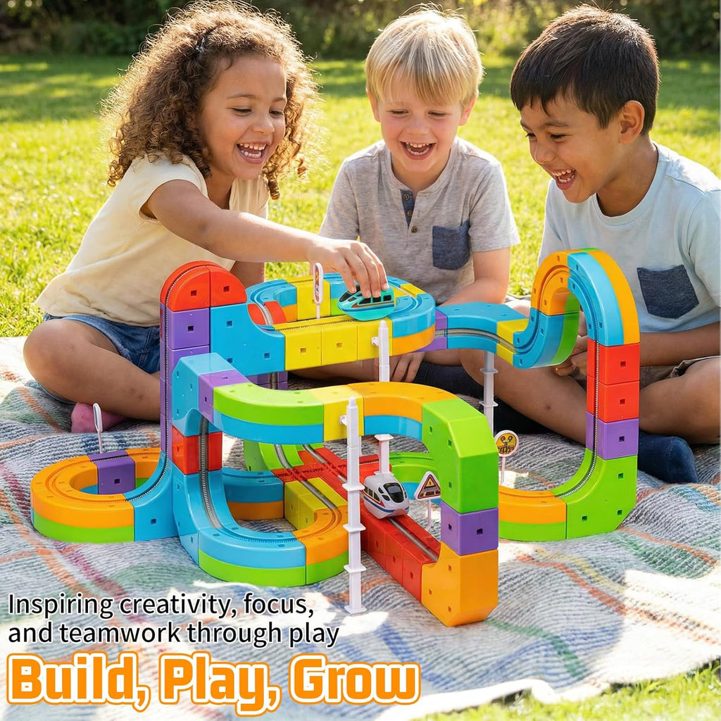 Anti-Gravity Train Set | 3D Flexible Race Track System 🚂