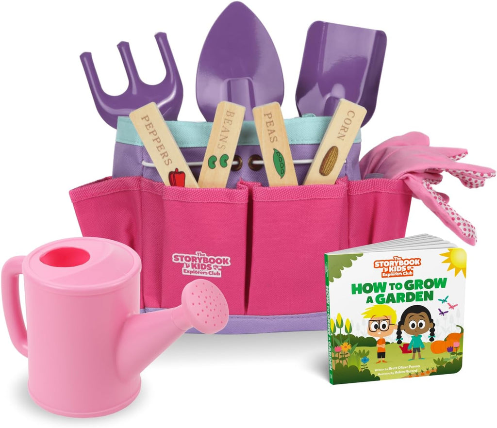 Kids Floral Garden Tool Set | 10-Piece Toddler Gardening Kit 🌿