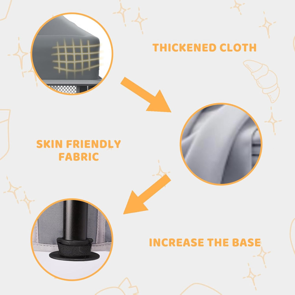 All-in-One Foldable Baby Playpen with Mat & 50 Ocean Balls 👶✨