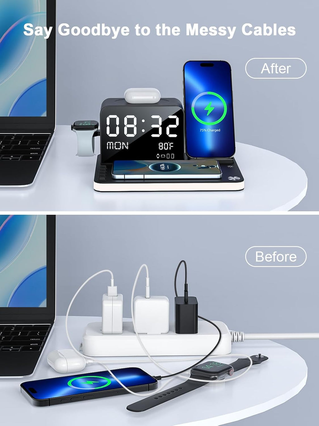 7 in 1 Wireless Charging Station for Apple Device Wireless Charger