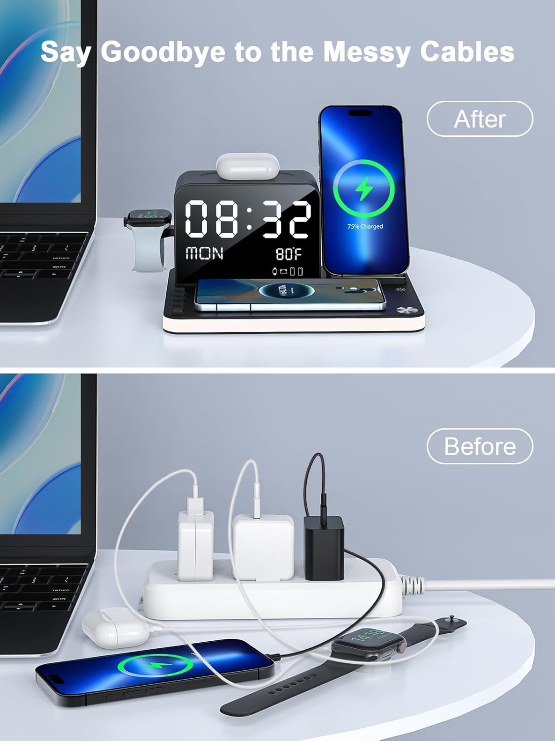 7 in 1 Wireless Charging Station for Apple Device Wireless Charger