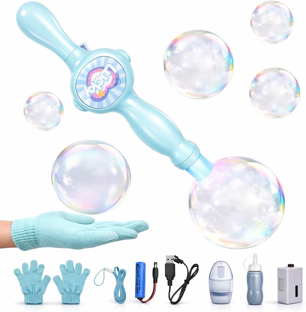 Elastic Bubble Wand - Fog-Filled Bubbles with Lights & Music 🫧💨