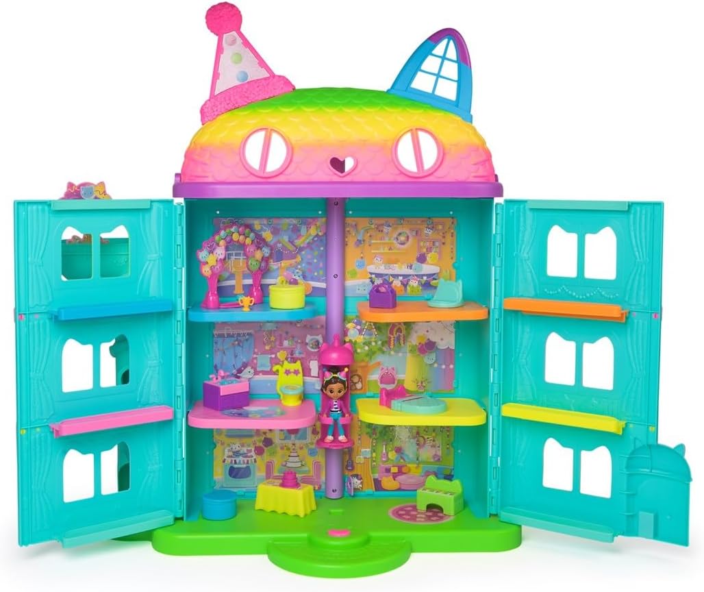 Gabby's Dollhouse Celebration Edition | Interactive Rainbow Playset (64cm) 🌈