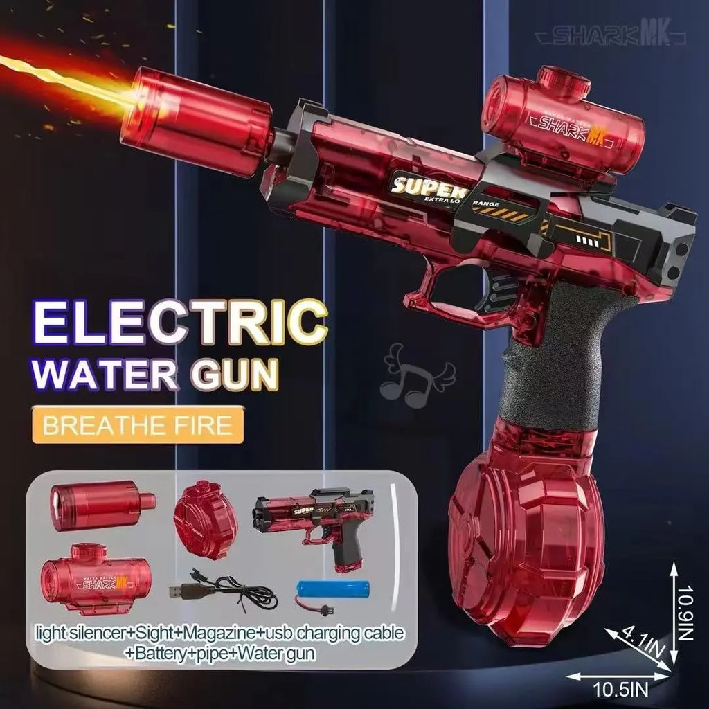 Electric Water Blaster - LED Muzzle Flash & 32ft Range 🌊🔫