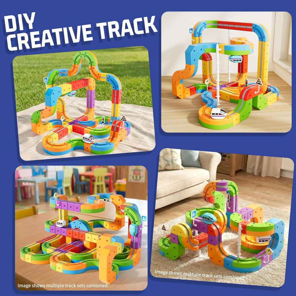 Anti-Gravity Train Set | 3D Flexible Race Track System 🚂