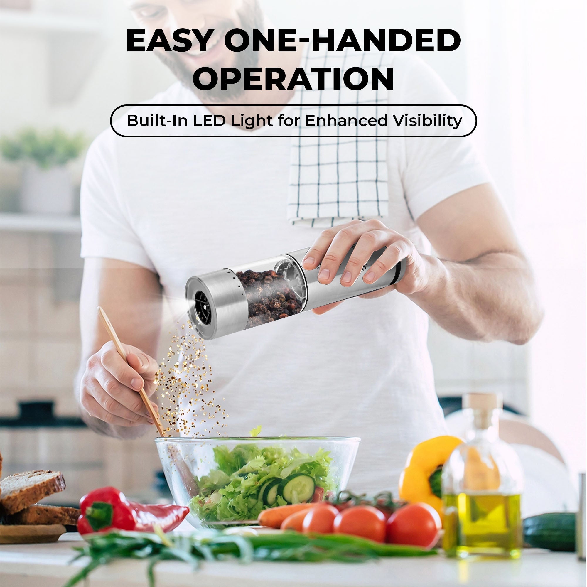 Electric Salt and Pepper Grinder