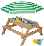 3-in-1 Kids Garden Table - Convertible Sand & Water Station ⛱️🌊