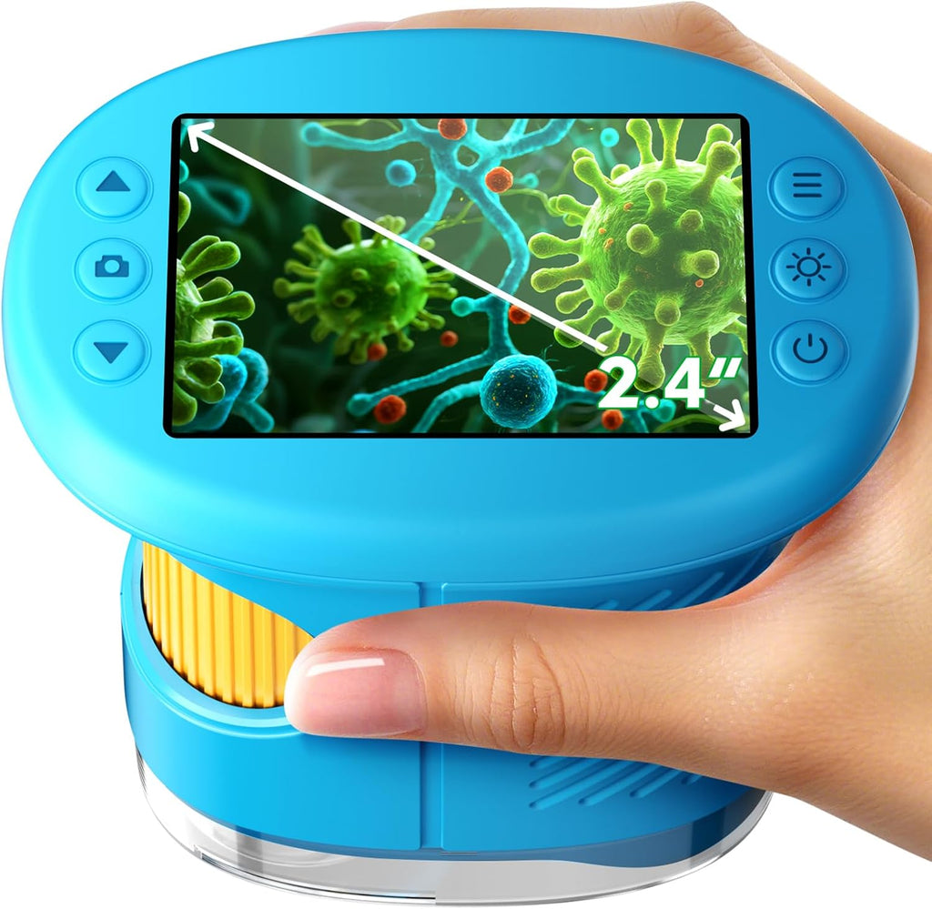 1000X Portable Kids Microscope - 2.4" HD Screen Discovery Kit 🔬✨