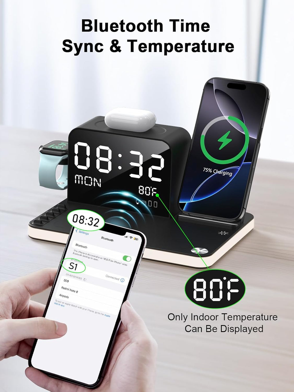 7 in 1 Wireless Charging Station for Apple Device Wireless Charger