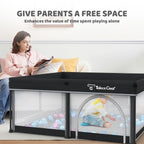 All-in-One Foldable Baby Playpen with Mat & 50 Ocean Balls 👶✨