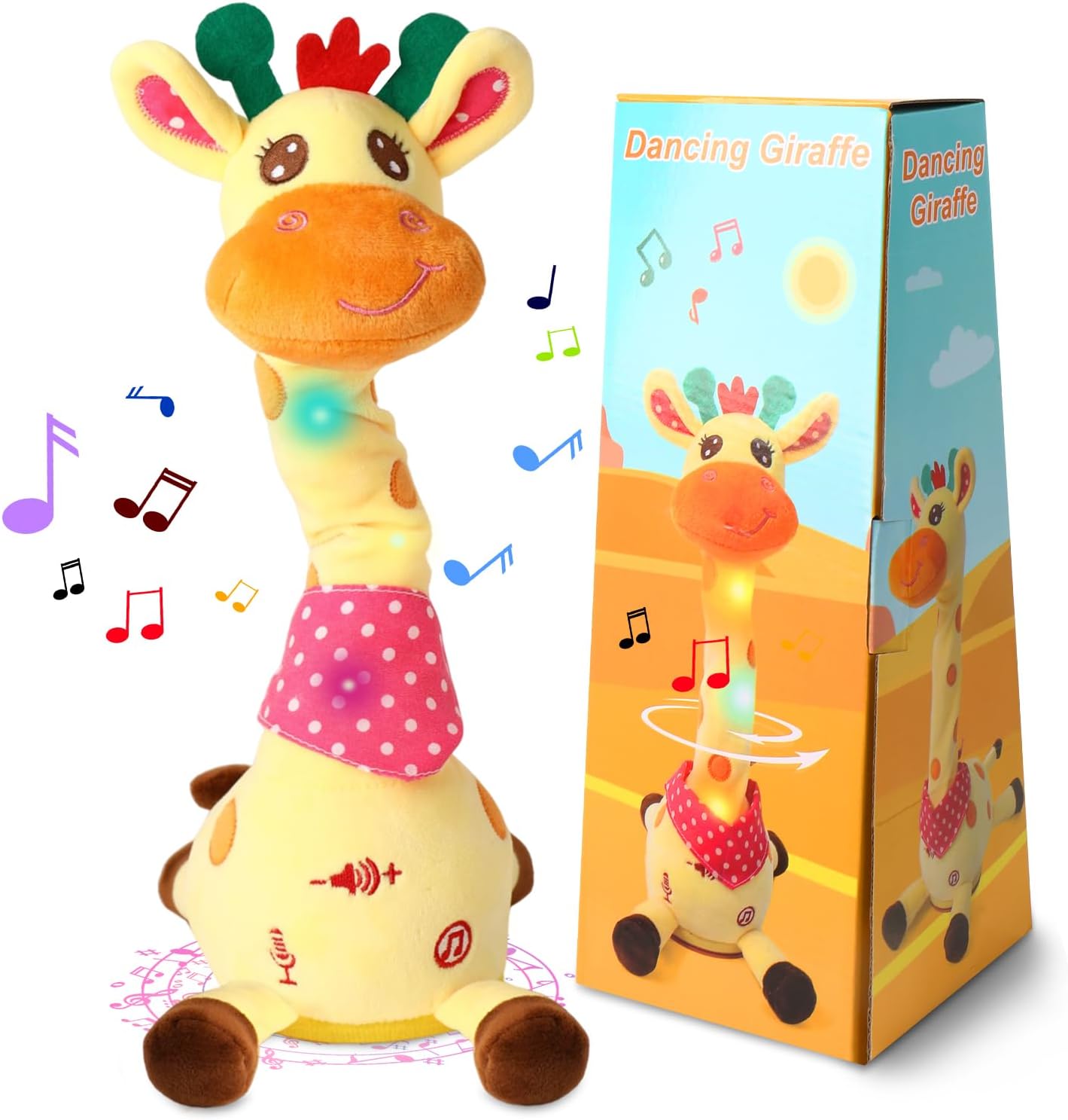 Interactive Dancing Plush Toy | Sings & Repeats What You Say 🦒✨
