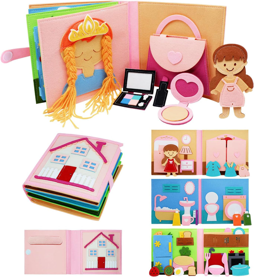 Montessori Busy Board | Sensory Activity Book for Toddlers 🧩