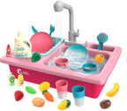 Kids Kitchen Play Sink | Running Water & Dishwasher Toy 💧