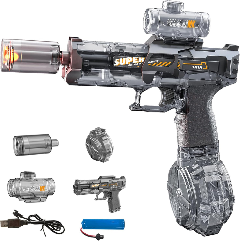 Automatic Water Blaster with Neon Lights | High-Speed Summer Toy 🔫