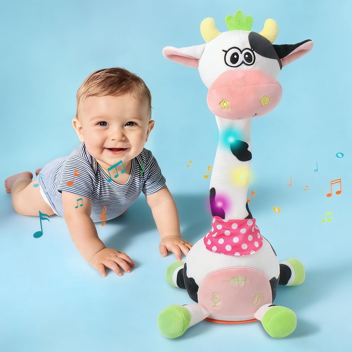 Interactive Dancing Plush Toy | Sings & Repeats What You Say 🦒✨