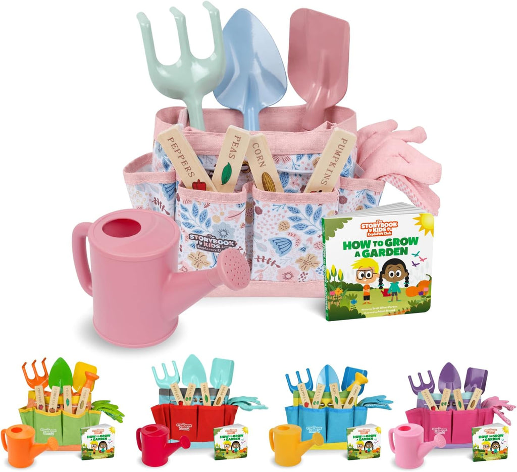 Kids Floral Garden Tool Set | 10-Piece Toddler Gardening Kit 🌿