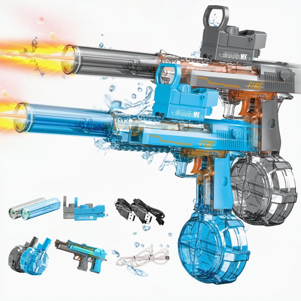 Automatic Water Blaster with Neon Lights | High-Speed Summer Toy 🔫
