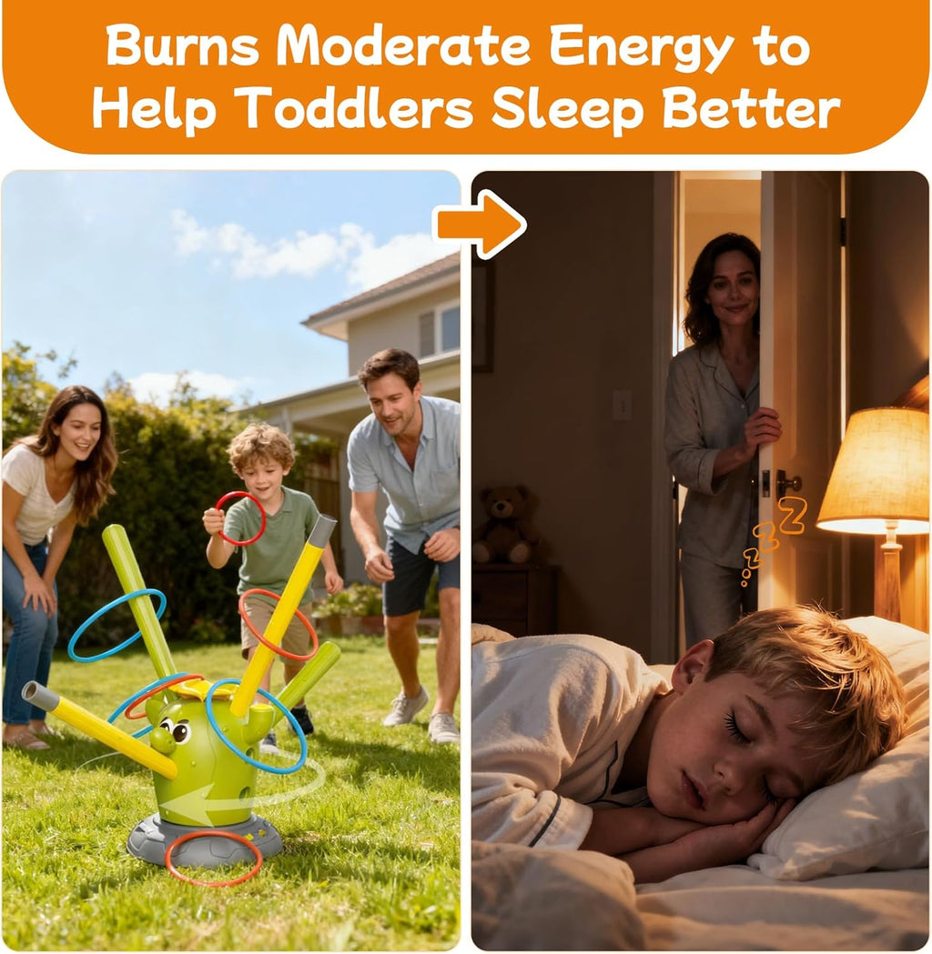 Cactus 4-in-1 Active Play Set | Rocket, Baseball & Ring Toss Toy 🌵