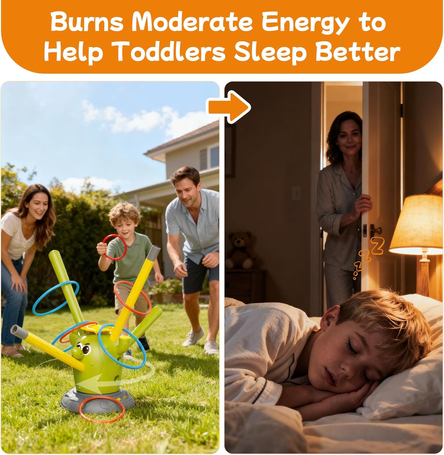 Cactus 4-in-1 Active Play Set | Rocket, Baseball & Ring Toss Toy 🌵