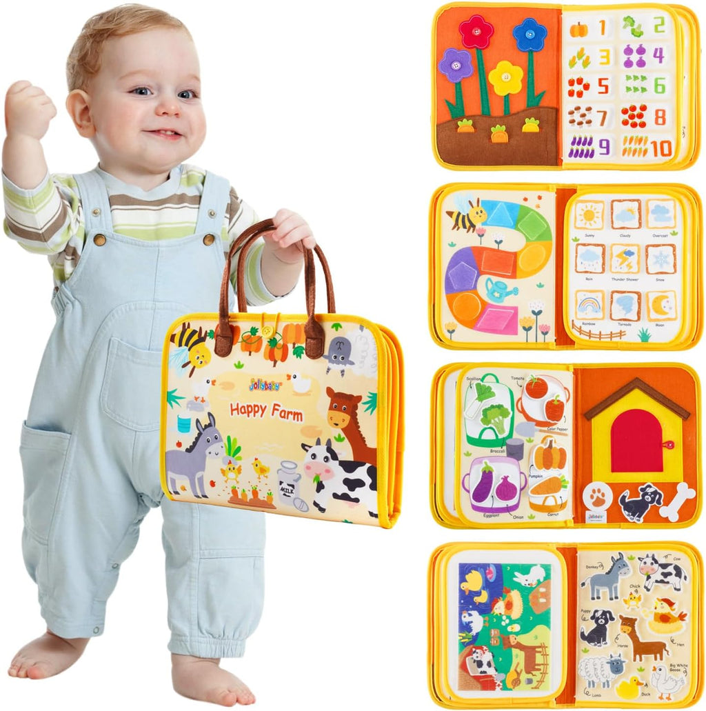 Montessori Busy Board | Sensory Activity Book for Toddlers 🧩