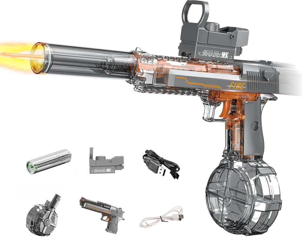 Automatic Water Blaster with Neon Lights | High-Speed Summer Toy 🔫