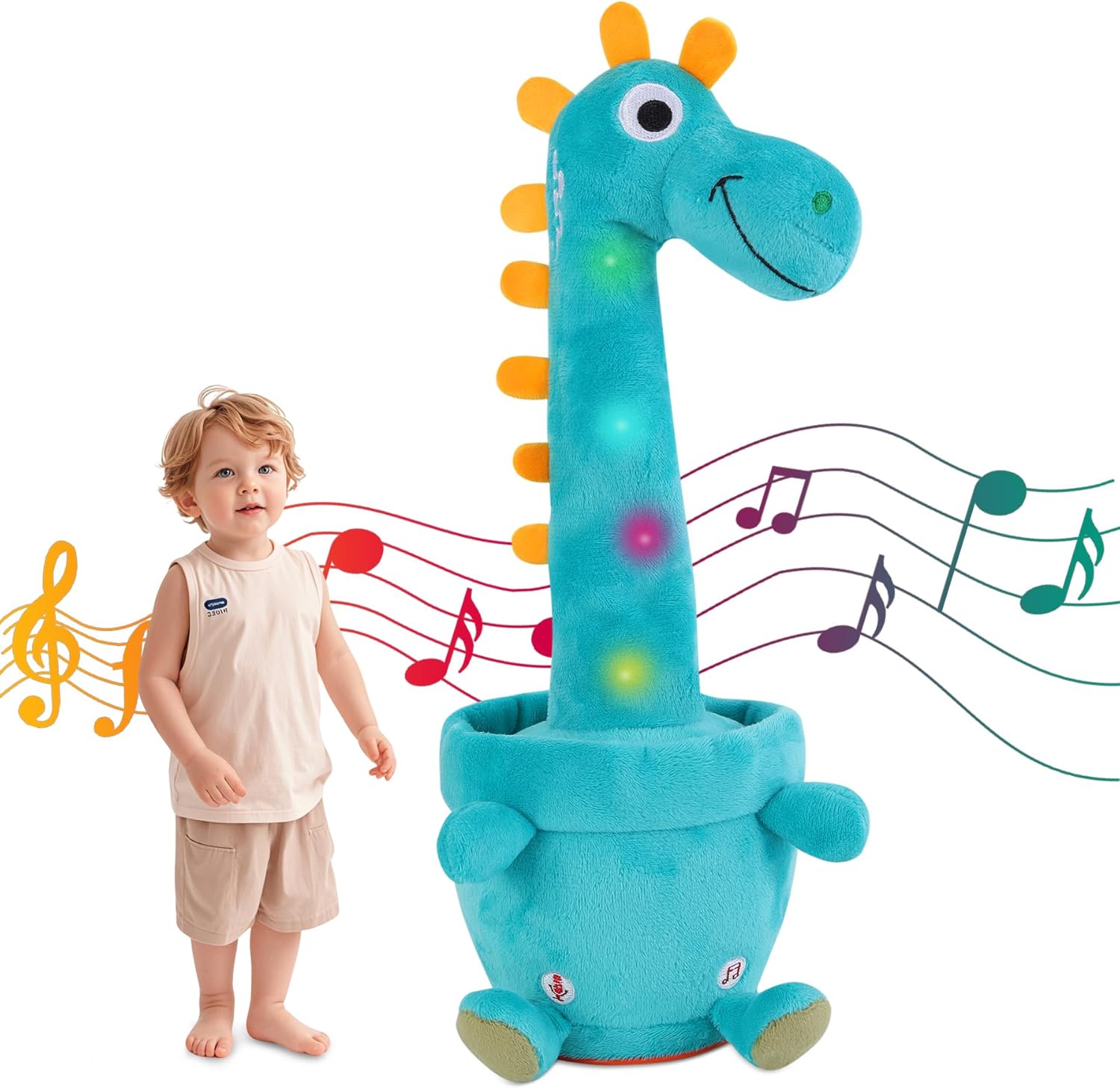 Interactive Dancing Plush Toy | Sings & Repeats What You Say 🦒✨