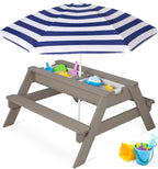 3-in-1 Kids Garden Table - Convertible Sand & Water Station ⛱️🌊