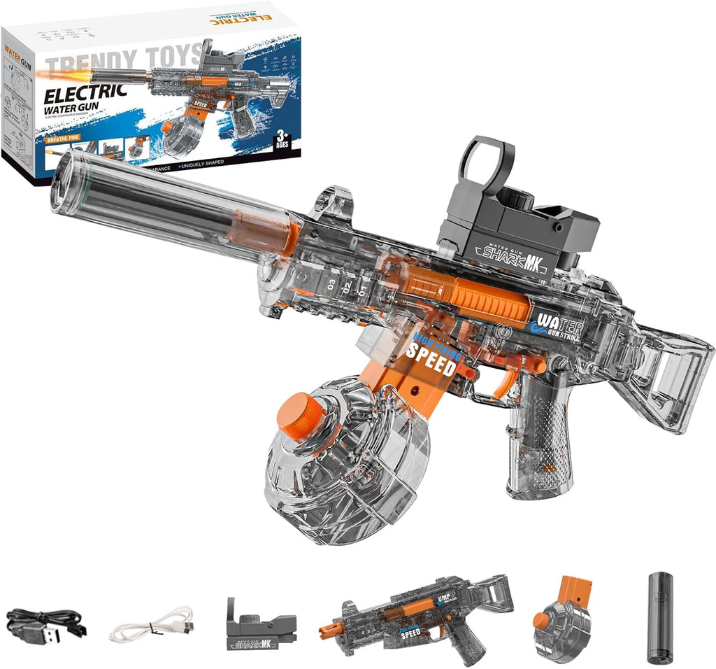 Automatic Water Blaster with Neon Lights | High-Speed Summer Toy 🔫