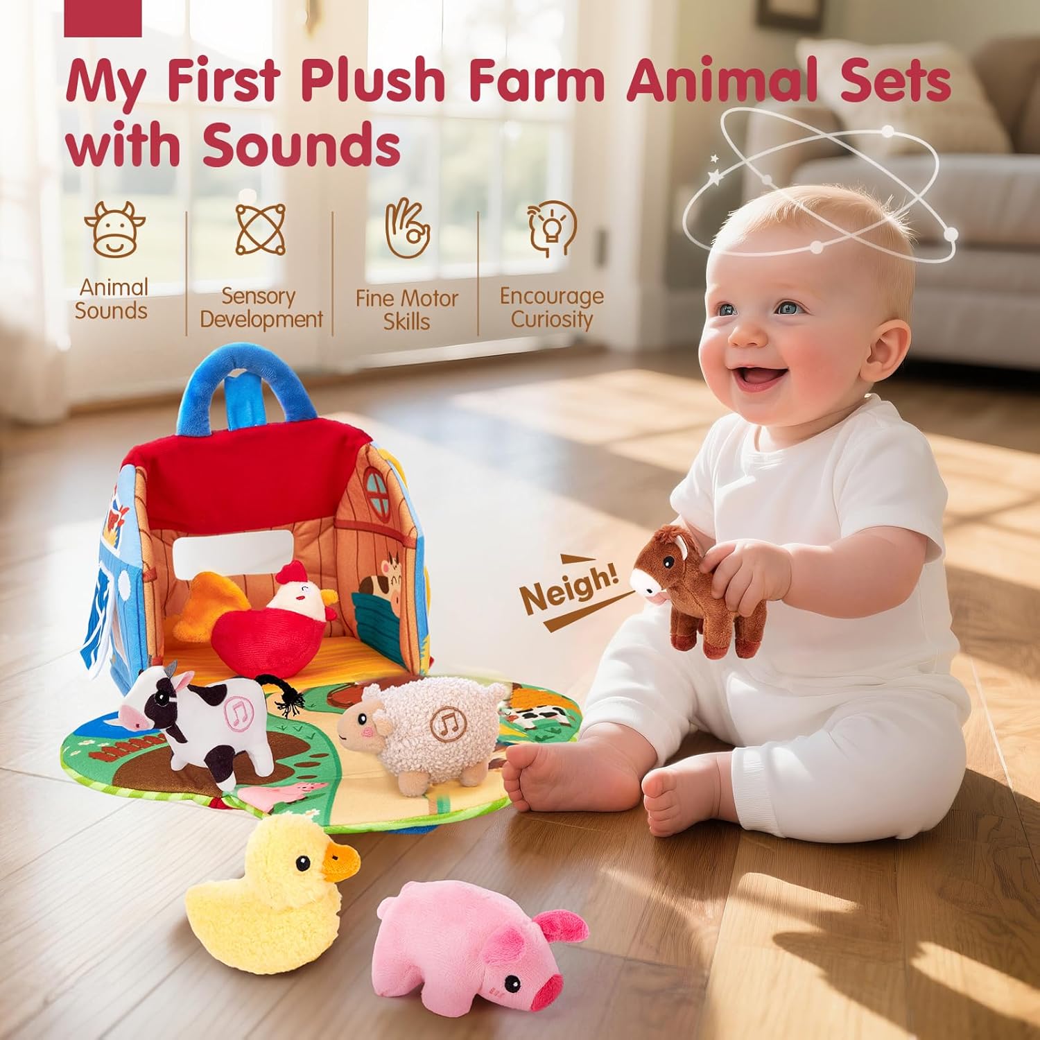 Talking Farm Barn | Montessori Sensory Playset (6m+) 🐮