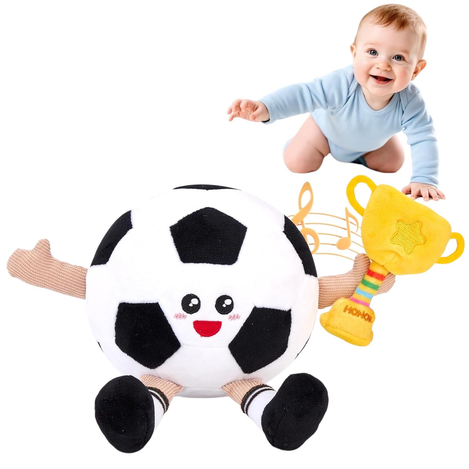 Musical Crawling Crab Toy with Sensors | Interactive Tummy Time Toy 🦀✨