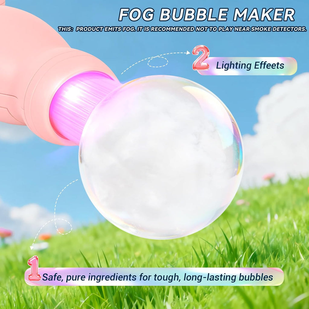 Elastic Bubble Wand - Fog-Filled Bubbles with Lights & Music 🫧💨