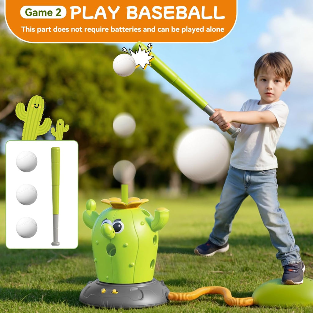 Cactus 4-in-1 Active Play Set | Rocket, Baseball & Ring Toss Toy 🌵