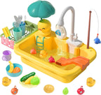 Kids Kitchen Play Sink | Running Water & Dishwasher Toy 💧