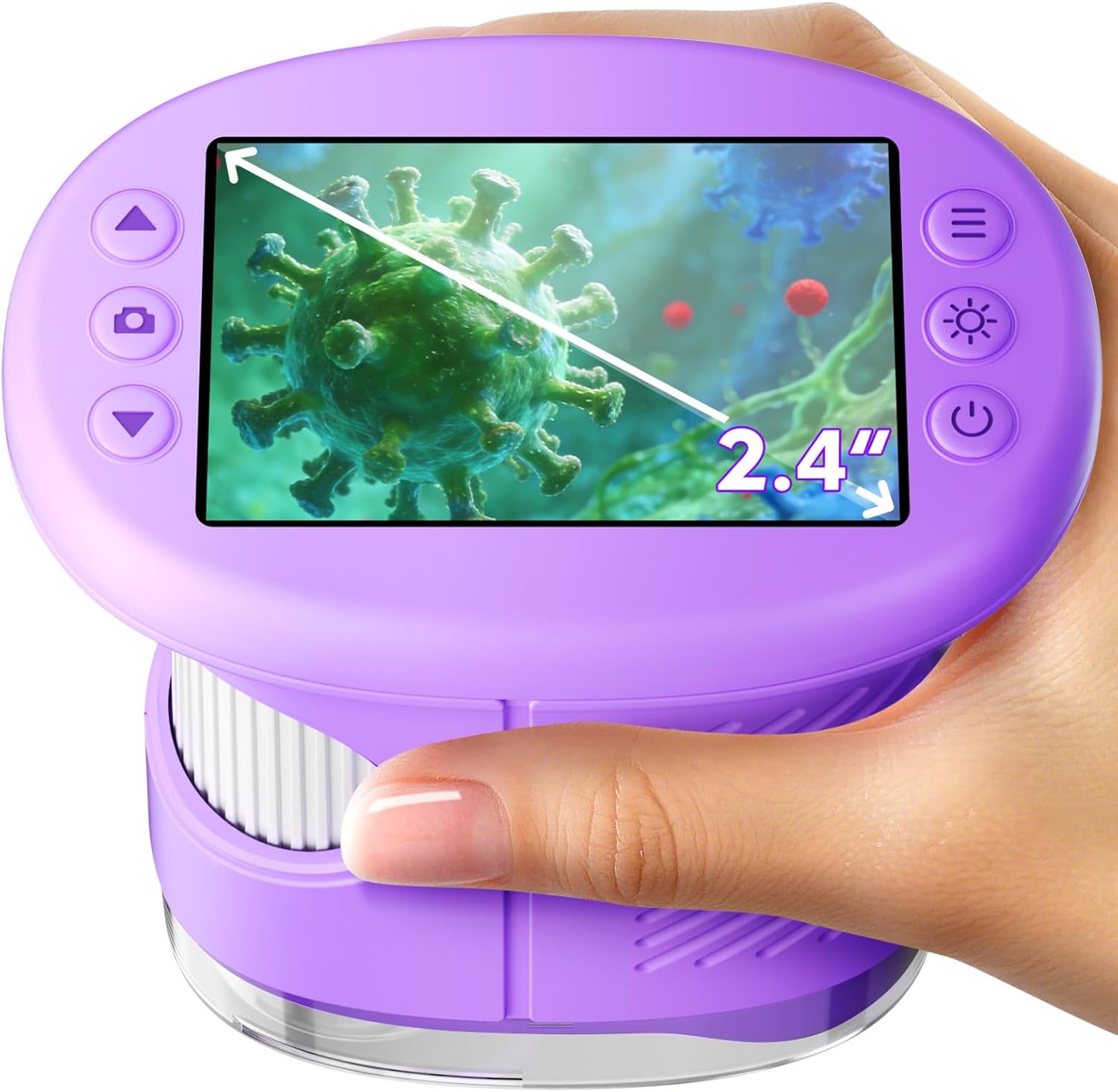 1000X Portable Kids Microscope - 2.4" HD Screen Discovery Kit 🔬✨