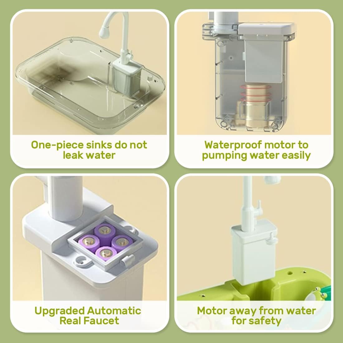 Kids Kitchen Play Sink | Running Water & Dishwasher Toy 💧