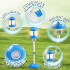 4-in-1 Standing Bubble Machine - High-Output Blower with Lights & Music 🫧✨