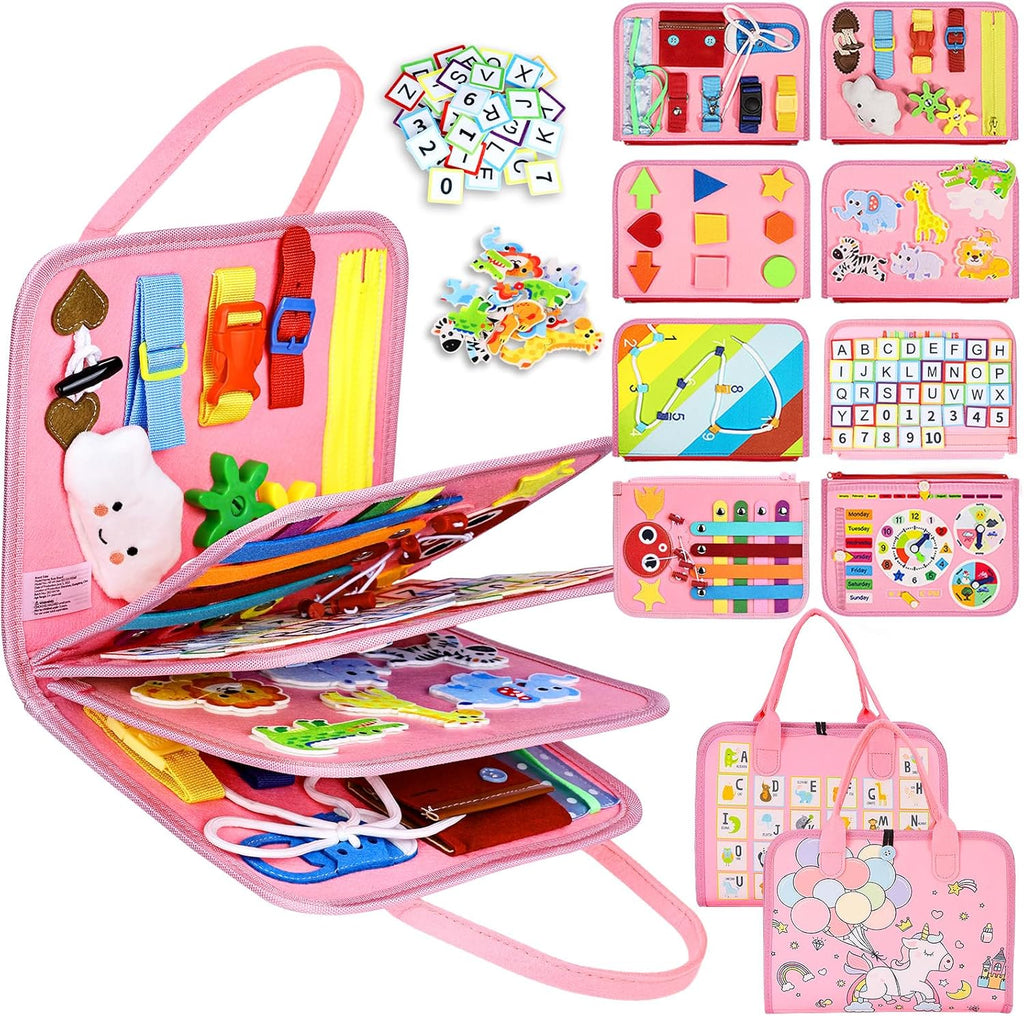 Montessori Busy Board | Sensory Activity Book for Toddlers 🧩