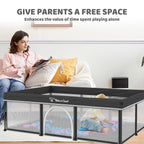 All-in-One Foldable Baby Playpen with Mat & 50 Ocean Balls 👶✨